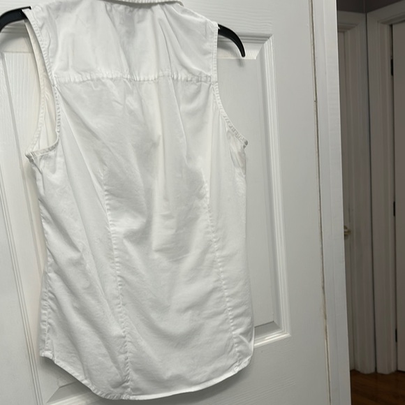 J. Crew White Sleeveless Top Size Medium - Picture 2 of 5